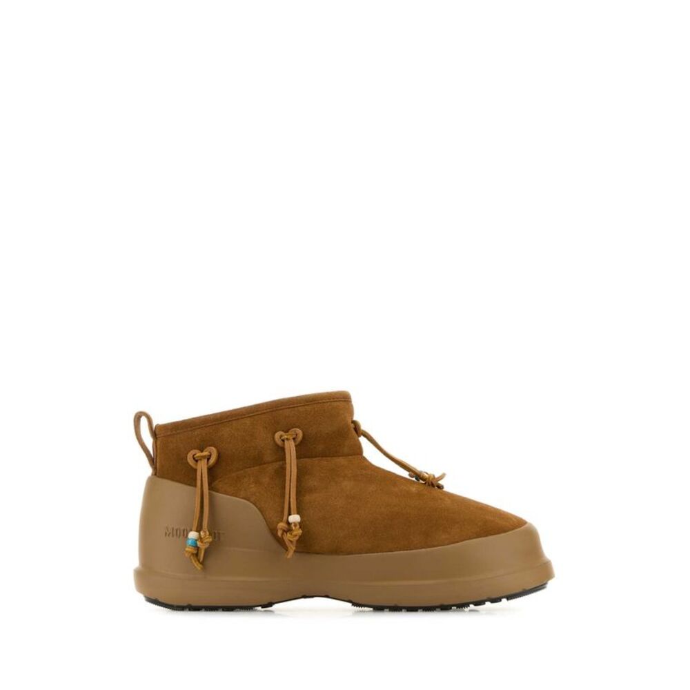 Moon Boot Men Caramel Suede Luna Low Ankle Boots